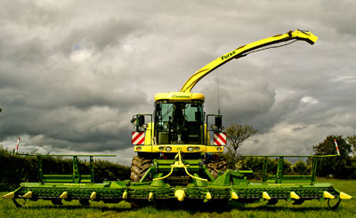 New Krone Big X 700 with 12 row Maize Header – this machine will be used for grass, wholecrop and maize harvesting throughout Devon and Cornwall