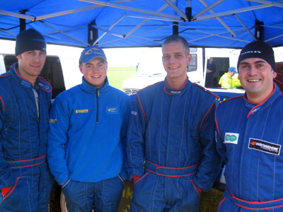 Left to right: Richard Fishleigh, Rob Short, Lloyd Furse and Tim Young