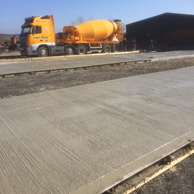 RC35 with structural fibres supplied and laid by Luke Furse on location at Holsworthy